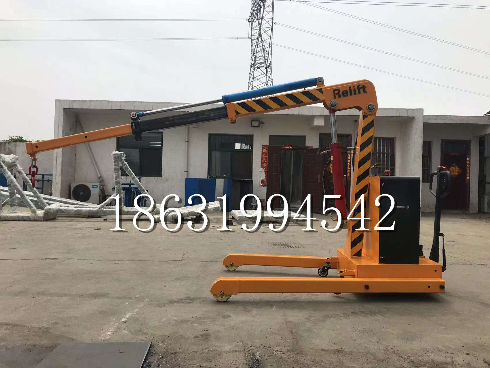 瓦房店市久征定做3吨三轮随车吊 农用园林绿化移树吊 平板工程用小吊机