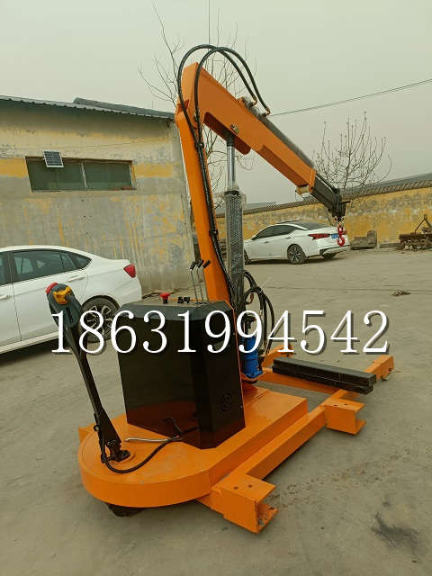 瓦房店市自卸车厢随车吊 自制轮式四不像起重机 四驱平板吊 5吨 贵盛